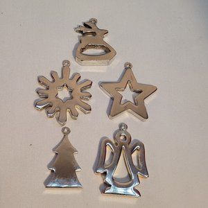 Solid Polished Brass Christmas Tree Ornaments